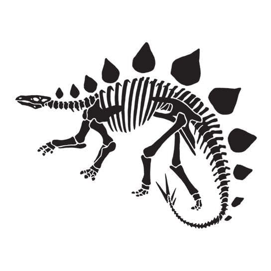 Stegosaurus Temporary Tattoo