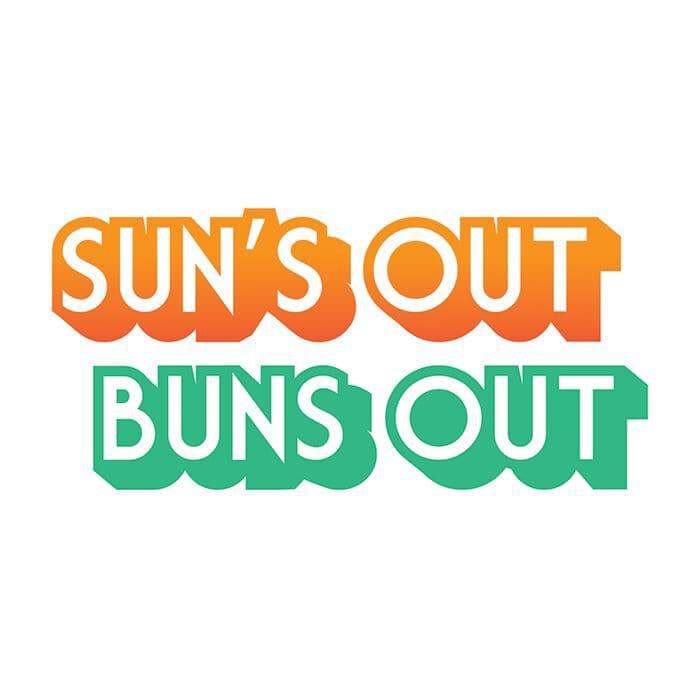 Suns Out Buns Out Temporary Tattoo
