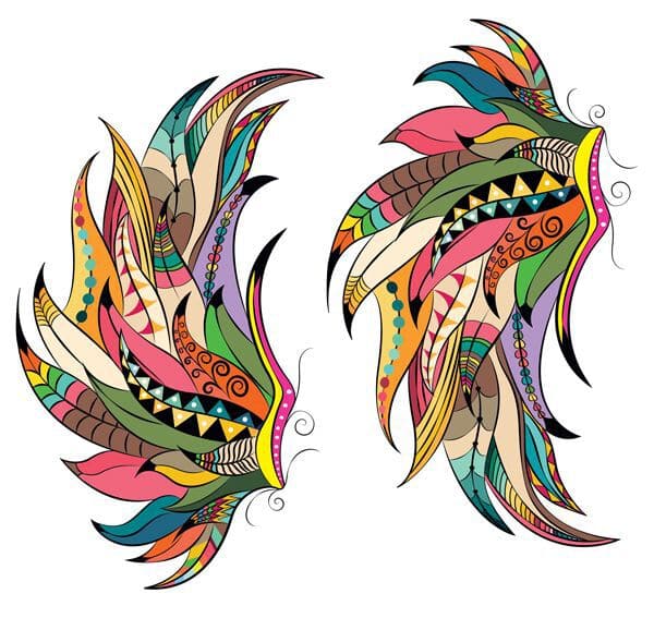 Boho Wings Temporary Tattoo