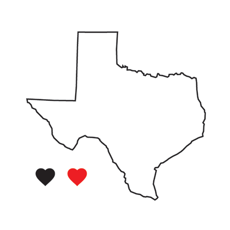Texas State Pride Temporary Tattoo