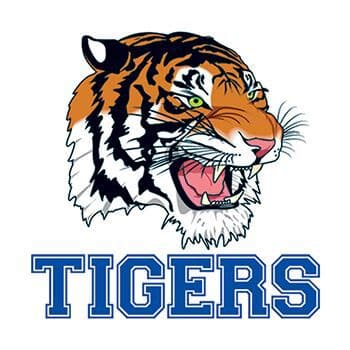 Tigers Team Mascot Temporary Tattoo