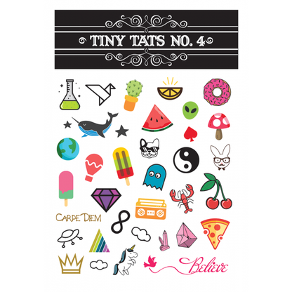 Tiny Tats No. 4 Temporary Tattoos