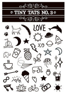 Tiny Tats No. 3 Temporary Tattoos