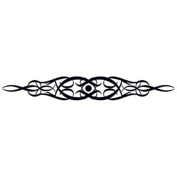 Tribal Ribbon Band Temporary Tattoo