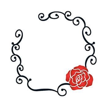 Tribal Rose Ring Temporary Tattoo