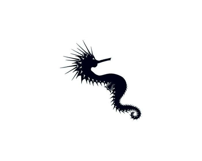 Tribal Sea Horse Temporary Tattoo