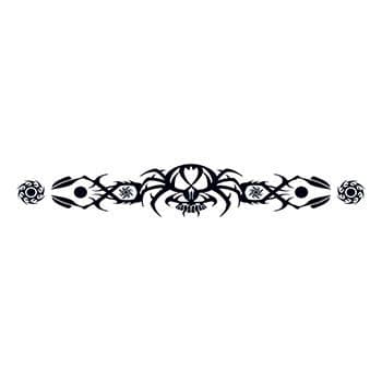 Tribal Spider Armband Temporary Tattoo