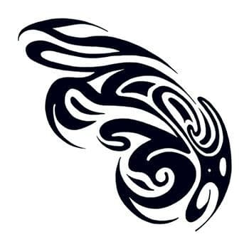 Tribal Swirls Temporary Tattoo
