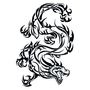Badass Dragon Tattoo 3pcs  Wyverns Hoard