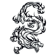 Tribal Traditional Dragon Temporary Tattoo