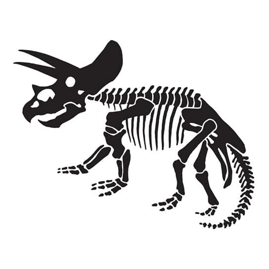 Triceratops Temporary Tattoo