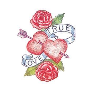 True Love Heart Temporary Tattoo