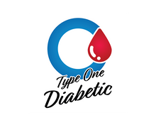 Type 1 Diabetic Blue Circle Temporary Tattoo