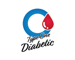 Type 1 Diabetic Awareness Blue Circle Temporary Tattoo