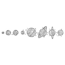 Vintage Planets Temporary Tattoo
