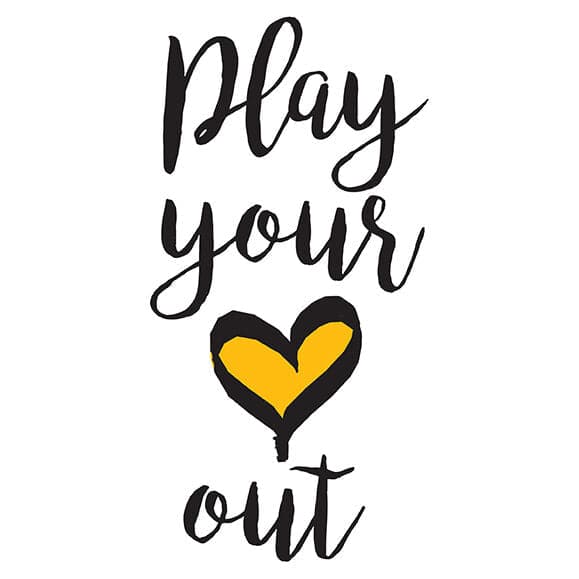 Play Your Heart Out Temporary Tattoo