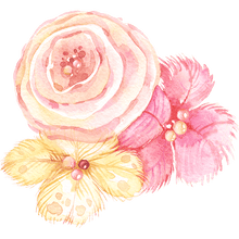 Pastel Peony Temporary Tattoo