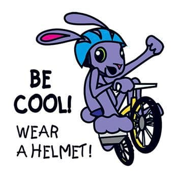 Wear A Helmet Temporary Tattoo
