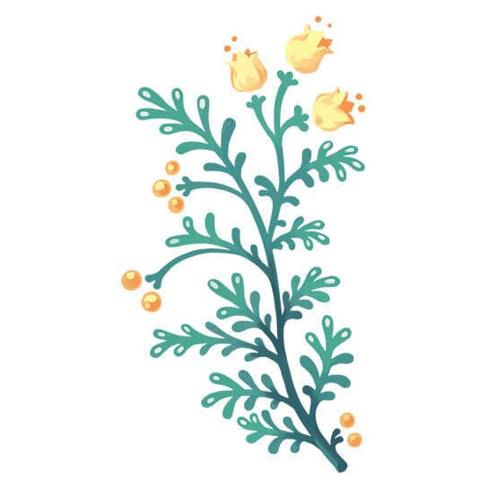Yellow Snaps Floral Temporary Tattoo