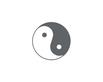 Yin Yang Temporary Tattoo