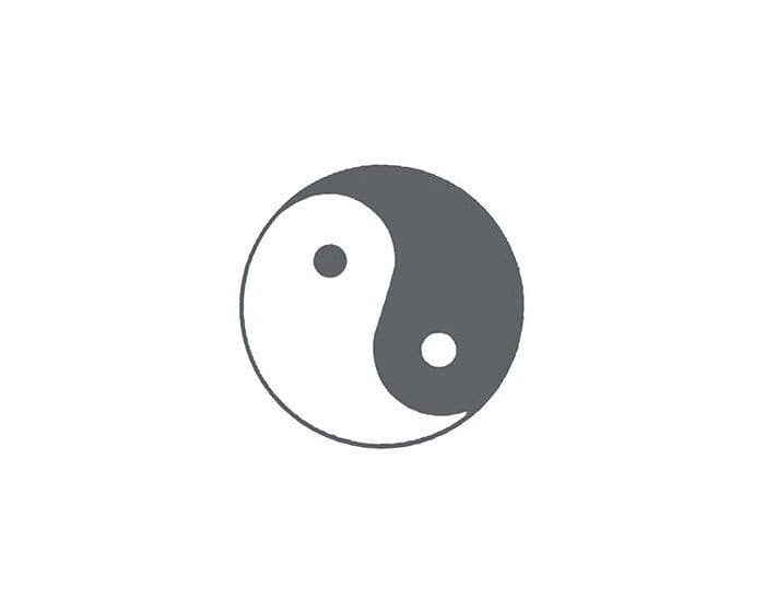 Yin Yang Temporary Tattoo