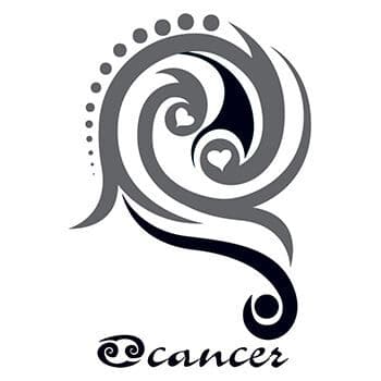 Zodiac: Cancer Design Temporary Tattoo
