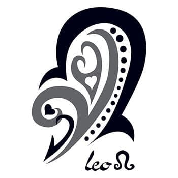 Zodiac: Leo Design Temporary Tattoo