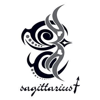 Zodiac: Sagittarius Design Temporary Tattoo
