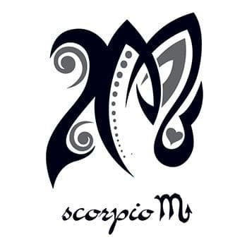 Zodiac: Scorpio Design Temporary Tattoo