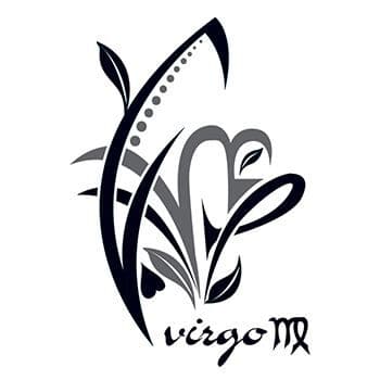 Zodiac: Virgo Design Temporary Tattoo